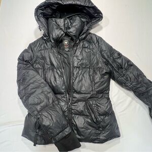 Halifax Traders Women's Quilted Black Puffer Jacket, Full Zip, Small